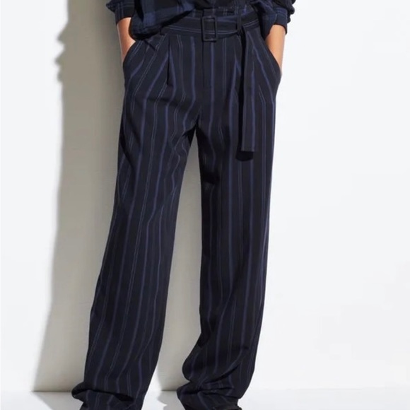 VINCE Striped Blue Pants - Picture 4 of 8